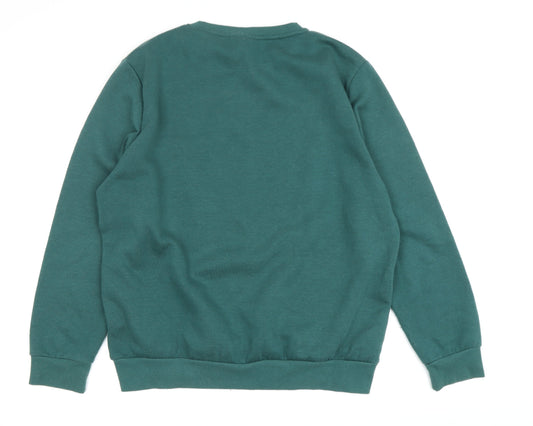 Disney Unisex Green Mickey Sweatshirt L Pullover Casual