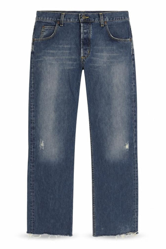 Lee Men's Blue Straight Denim Jeans, Size 36-32