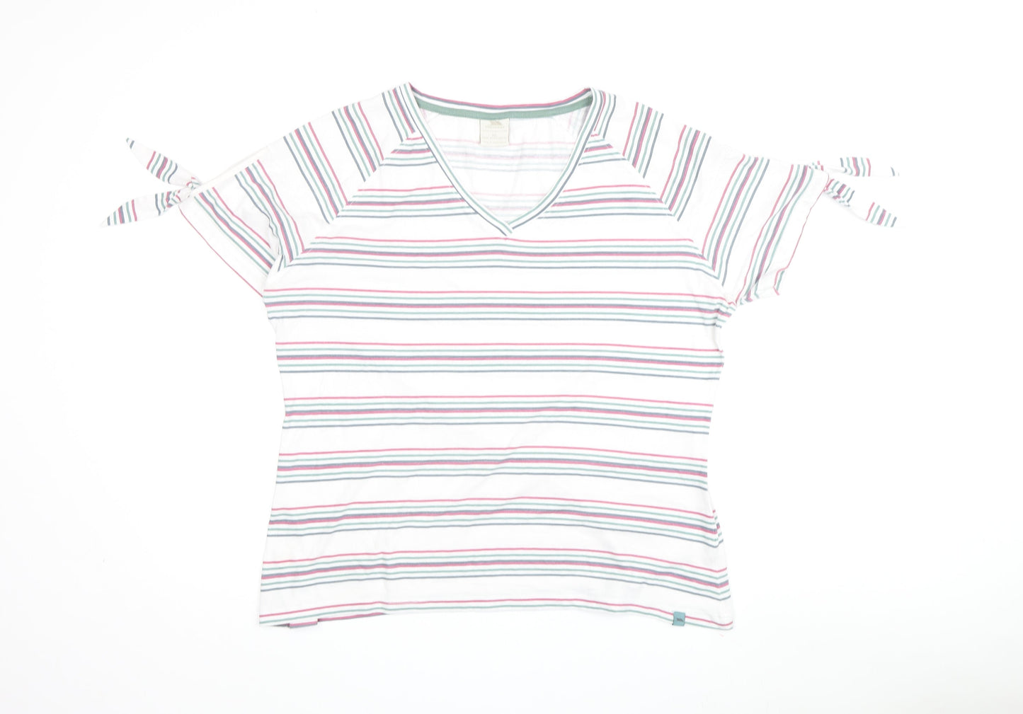 Trespass Women's Striped T-Shirt, Size 16, White