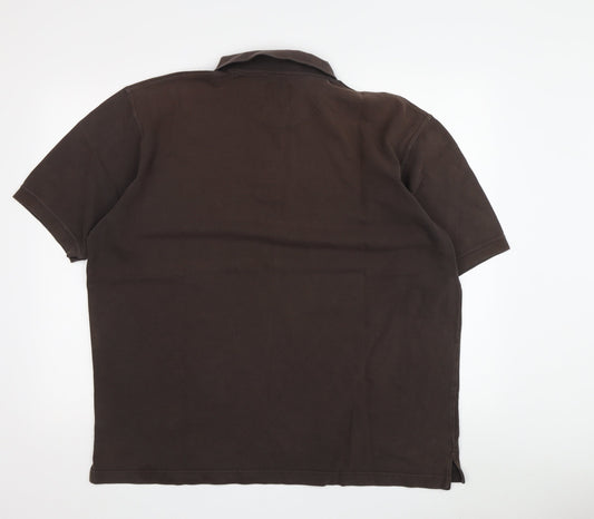 R. Logan & Sons Men's Brown Polo Shirt 2XL Casual