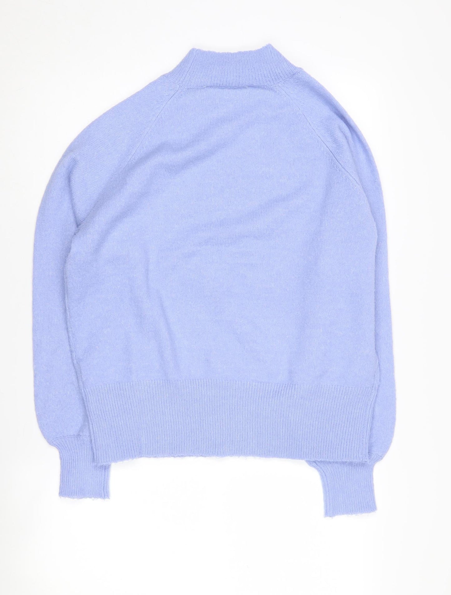 Amara Reya Women's Blue Mock Neck Pullover Jumper S