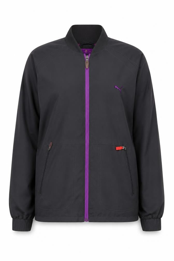 Womens UK Size S Regular PUMA Purple Polyester Jacket
