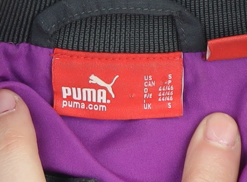 Puma Women's Purple Bomber Jacket, Size S - Casual Sporty Style