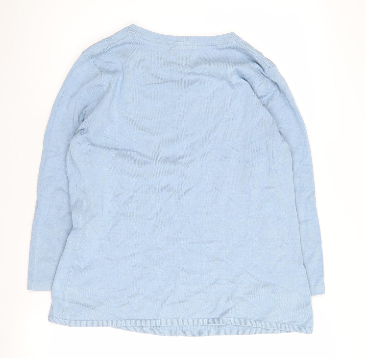 CC Women's Blue Round Neck Jumper Size M