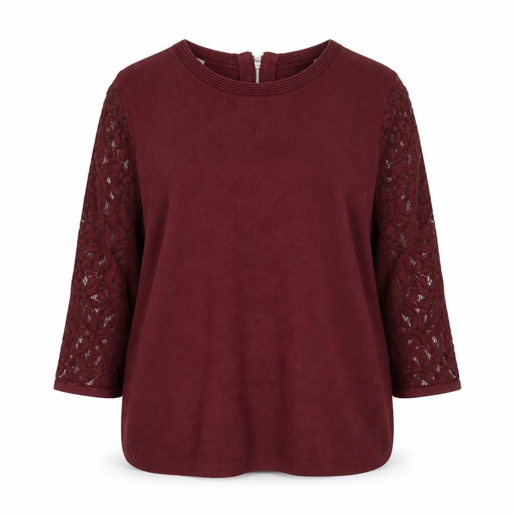 Marks and Spencer Women's Red Crew Neck Pullover Jumper