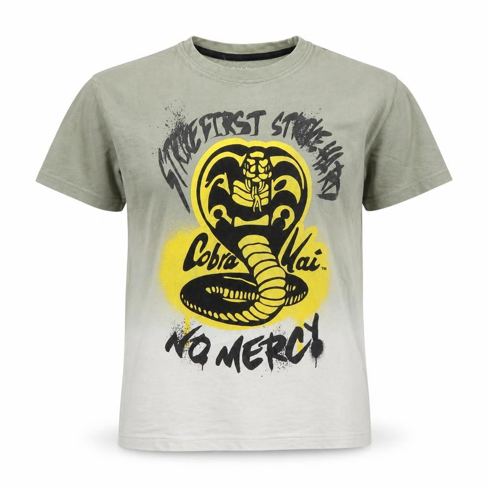 Cobra Kai Boys Green T-Shirt, Size 6 Years, Graphic Print