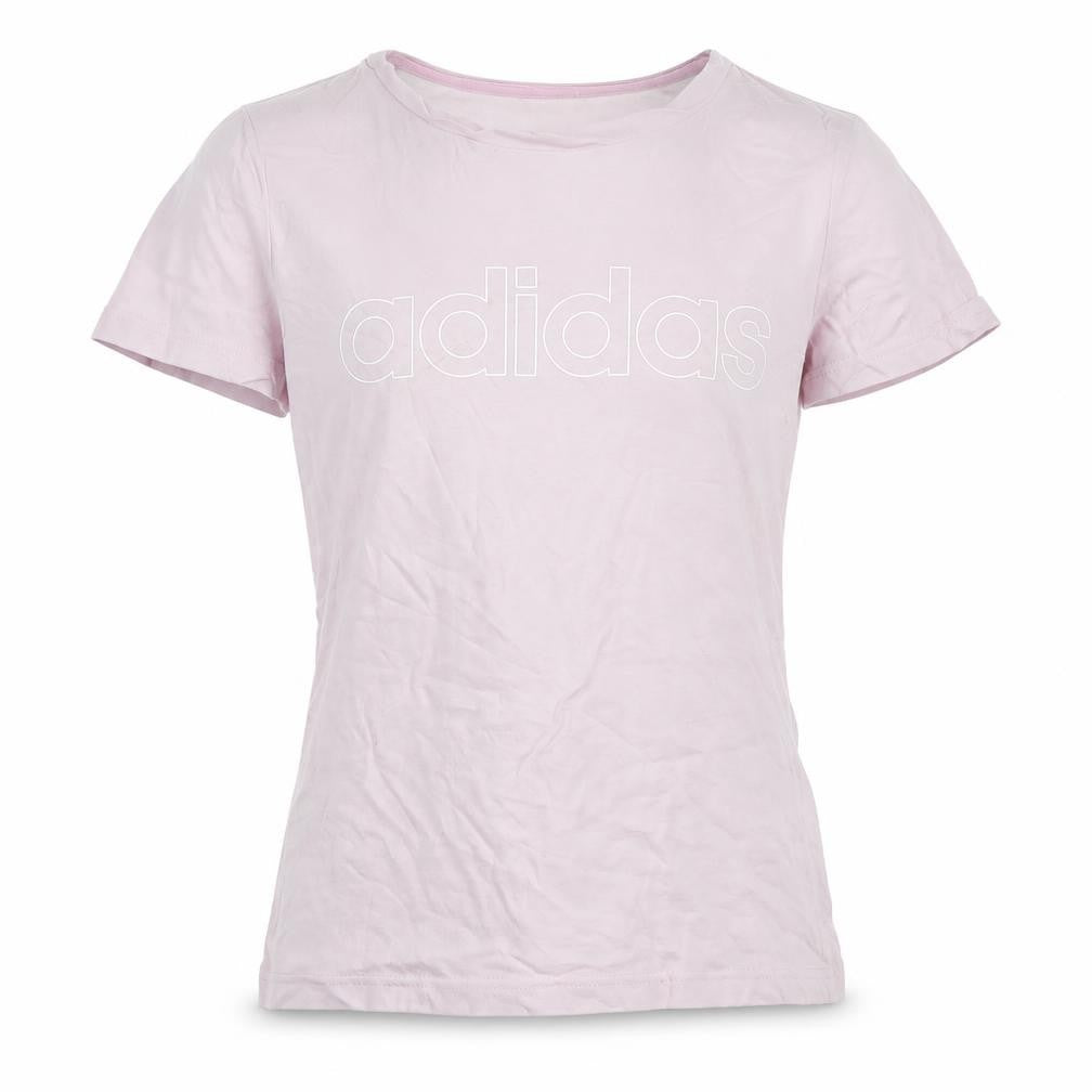 Adidas Girls Pink T-Shirt 11-12 Years Basic Logo Tee