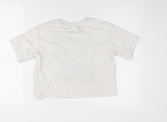 H&M Girls White Graphic T-Shirt, Size 11 Years, Harry Potter