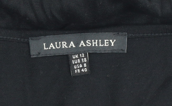 Laura Ashley Women's Black Blouse UK 12