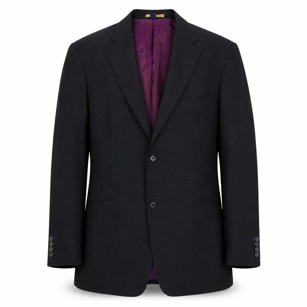 Mens 42 Chest Regular Boden Black Two-Button Blazer