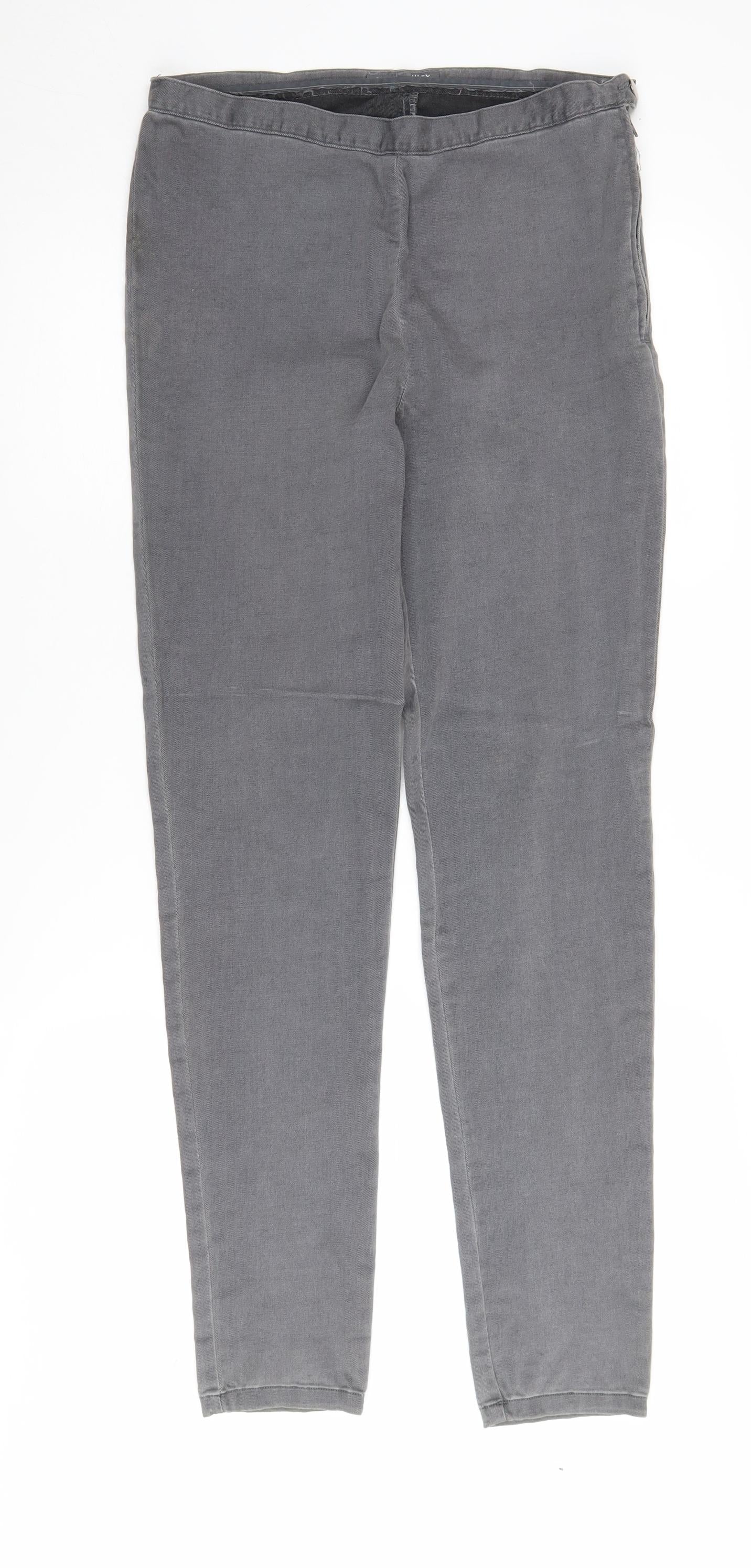 Laura Ashley Womens Grey Skinny Jeggings Size 14