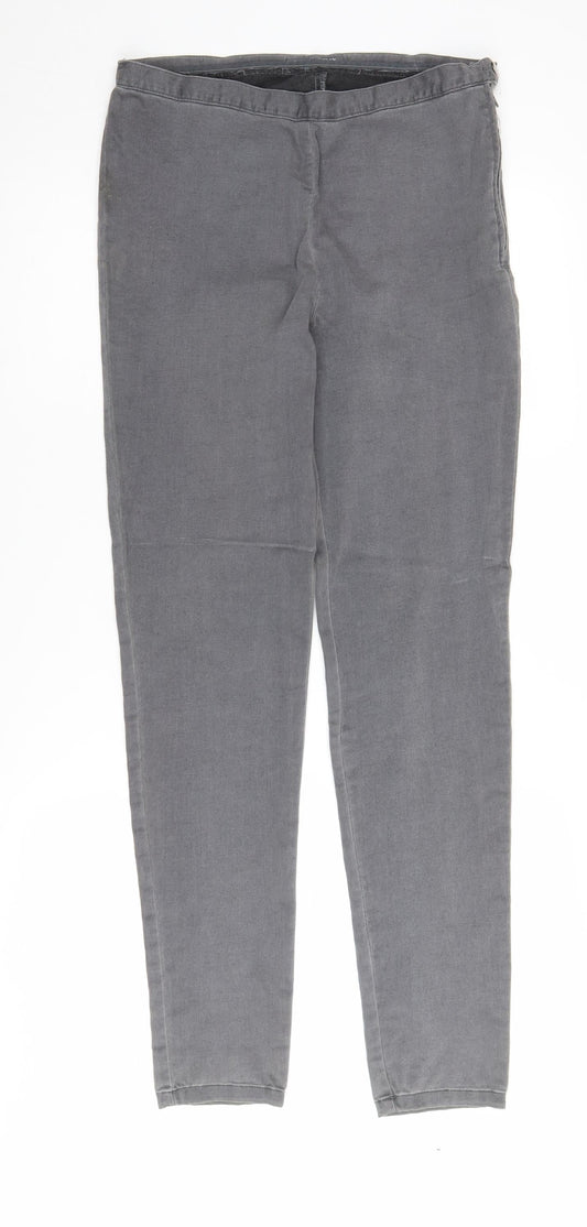 Laura Ashley Womens Grey Skinny Jeggings Size 14