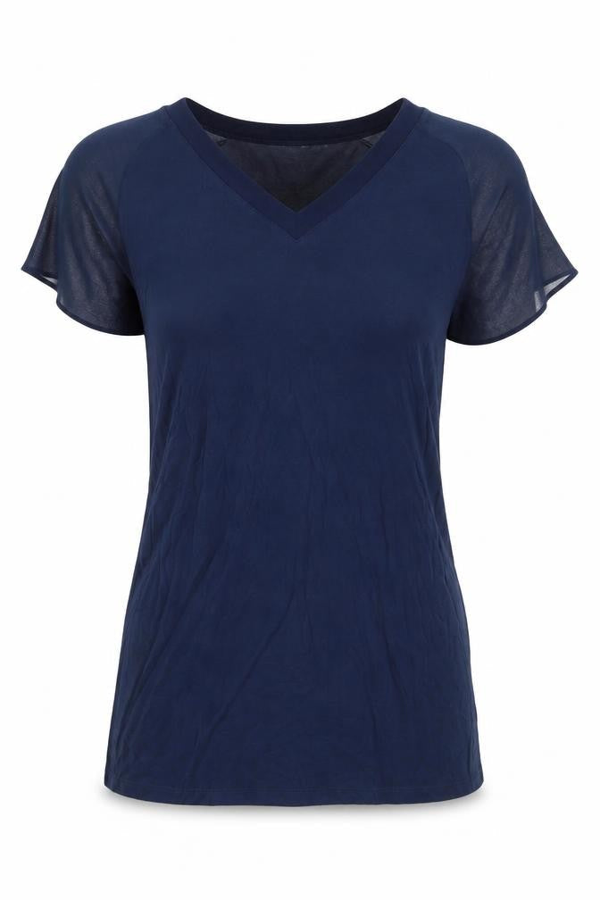 Womens UK Size 10 French Connection Blue Viscose Blend Blouse
