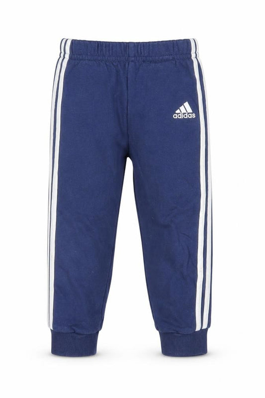 Adidas Boys Blue Jogger Trousers 18-24 Months Sports Side Stripe