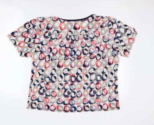 Bassini Women's Multicoloured Geometric T-Shirt Size 18