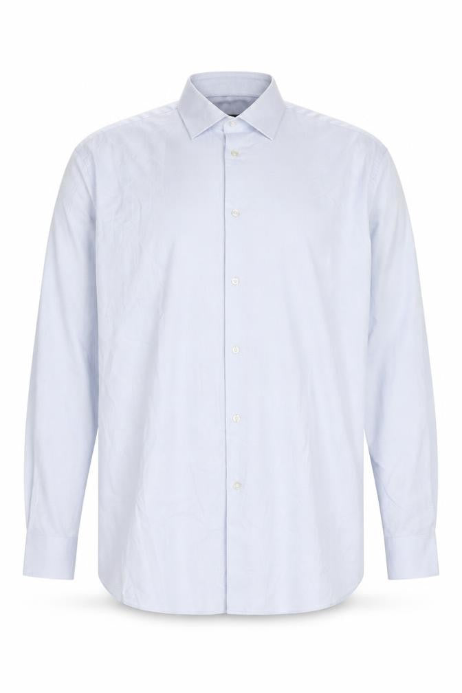 Marks & Spencer Men's Blue Button-Up Shirt