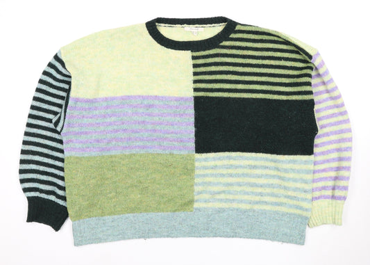 White Stuff Women's Multicoloured Pullover Jumper Size 18
