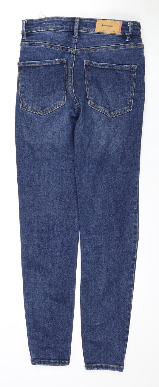 Stradivarius Women Blue High Rise Mom Jeans Size 10