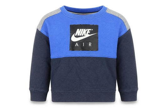 Nike Boys Blue Pullover Sweatshirt 3 Years Logo Graphic