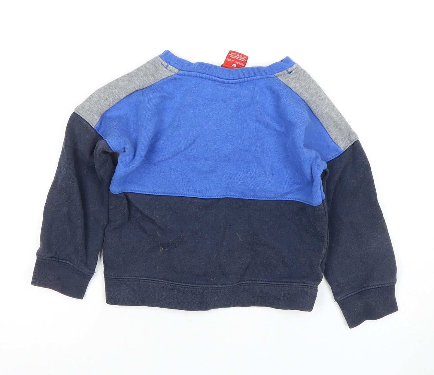 Nike Boys Blue Pullover Sweatshirt 3 Years Logo Graphic