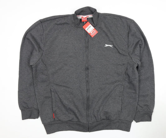 Slazenger Men's Grey Full Zip Sweatshirt XL