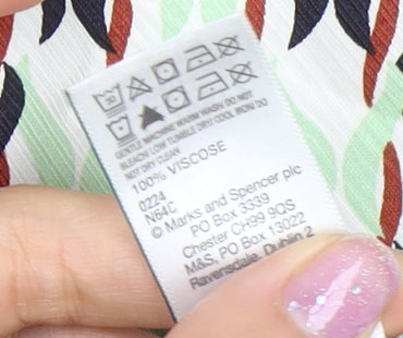 Marks and Spencer Women's Multicoloured Blouse Size 16