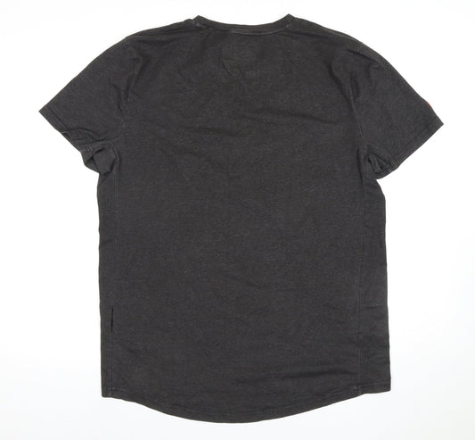 Superdry Men's Black XL T-Shirt Short Sleeve Logo