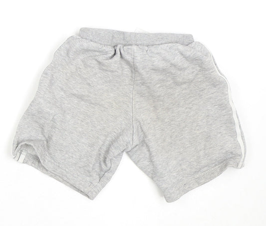 Adidas Boys Grey Athletic Shorts 3-4 Years