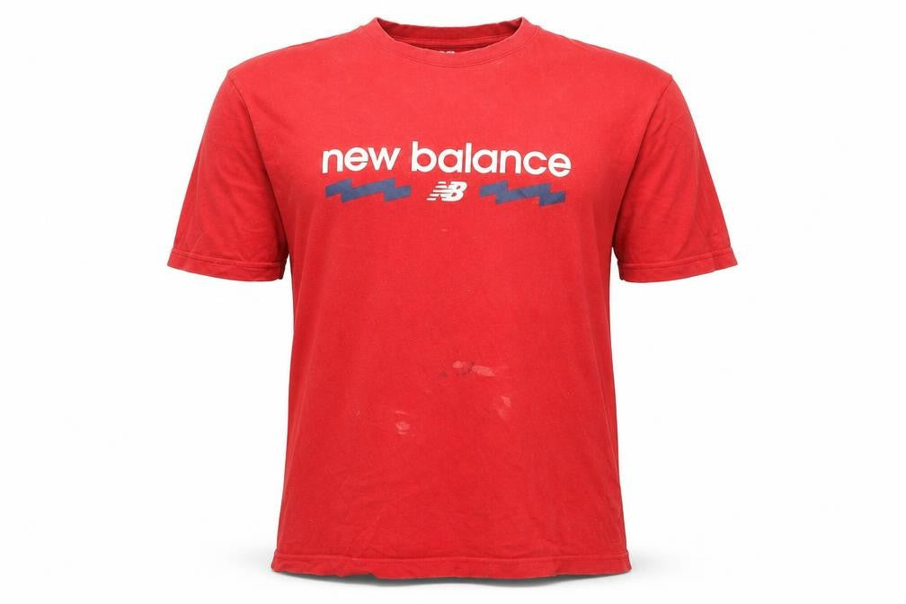 Mens UK Size M New Balance Red  Cotton T-Shirt