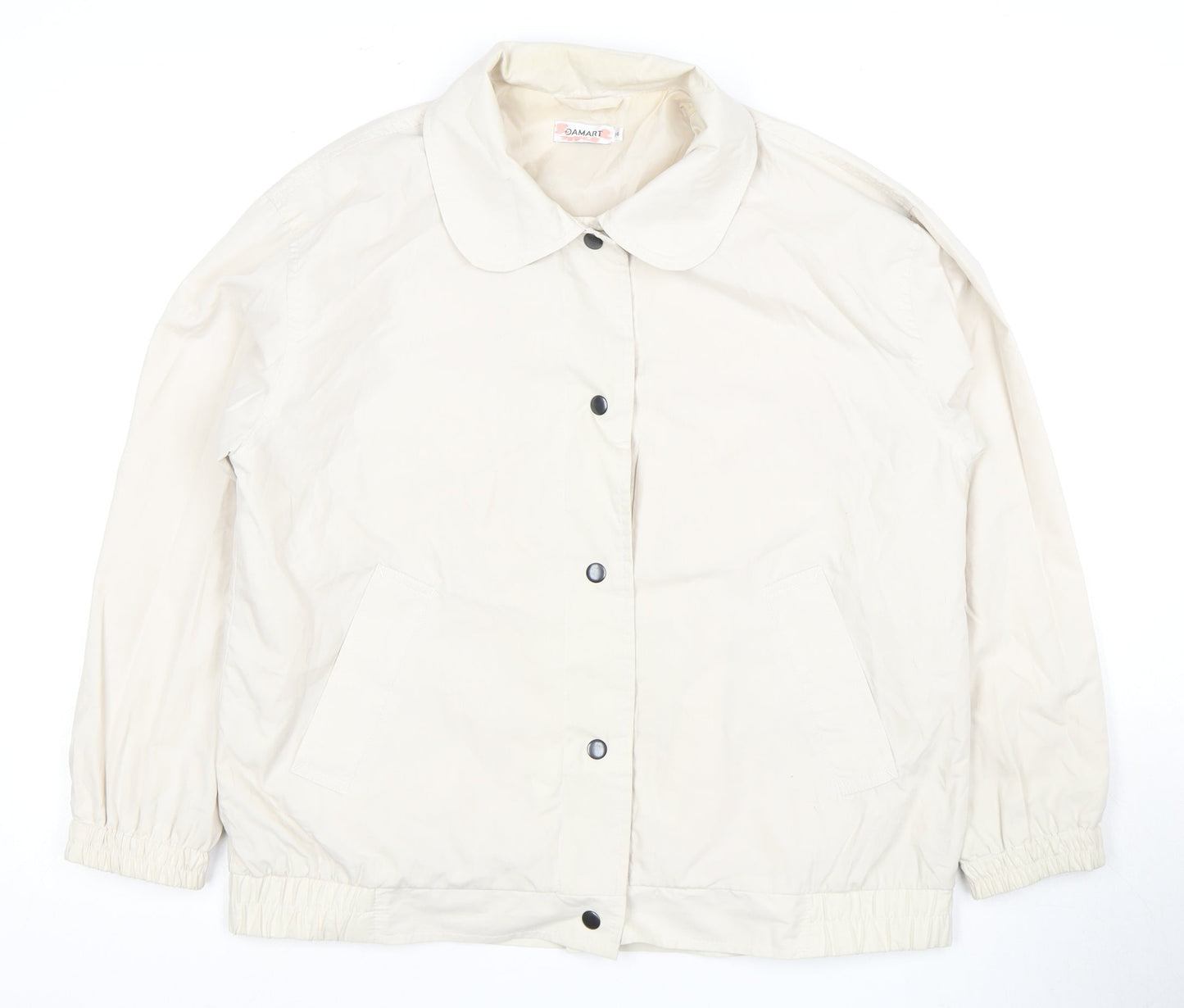 Damart Women's Beige Collared Jacket Size 14