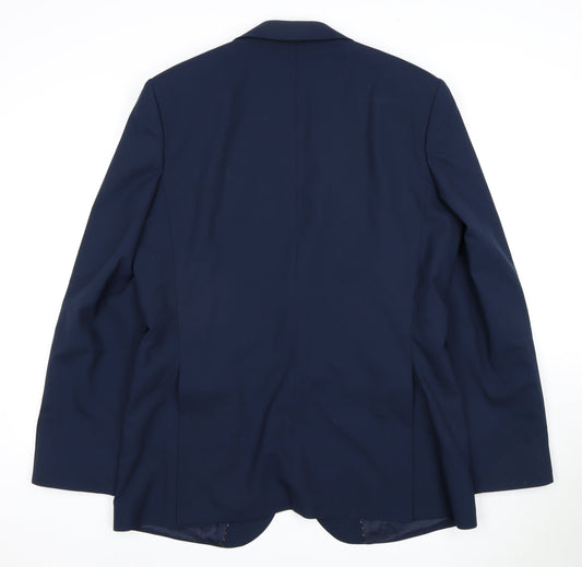 Jeff Banks Men's Blue Blazer, Size 42L, Business