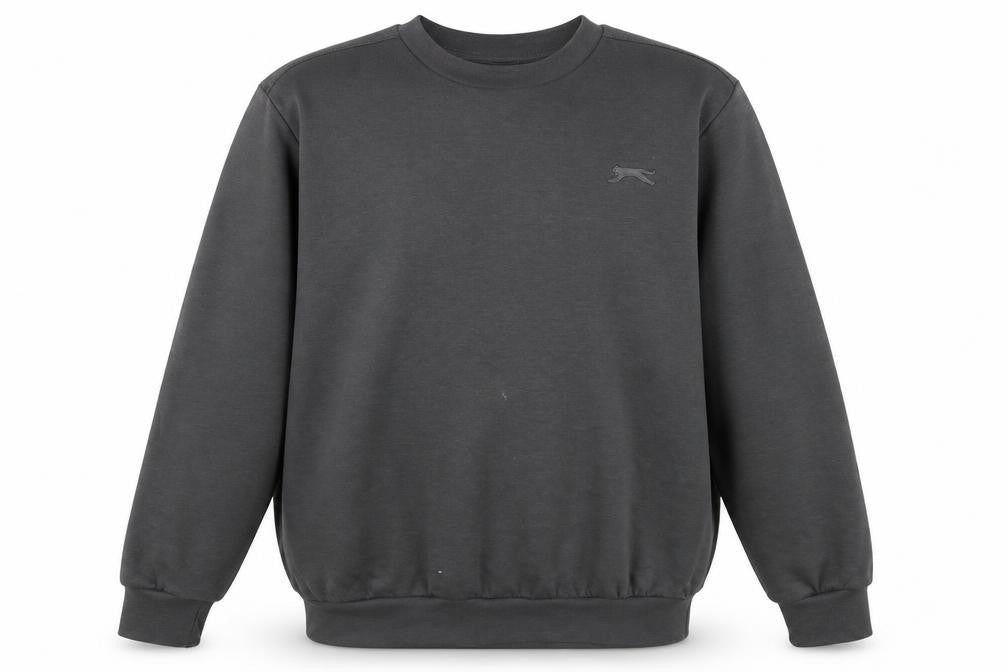 Mens UK L Regular Slazenger Black Pullover Sweatshirt