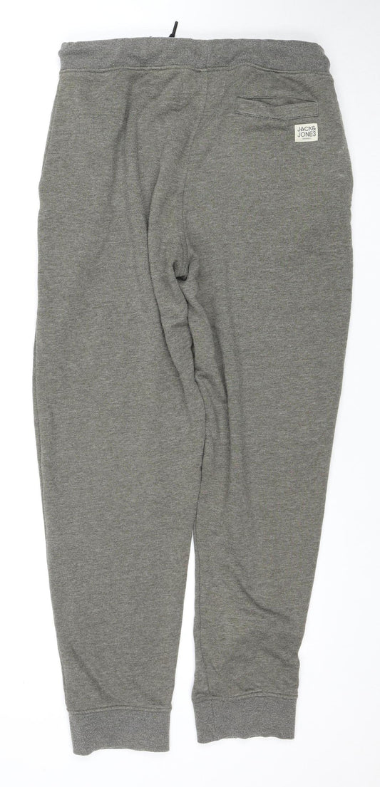 Jack & Jones Men's Grey Jogger Trousers, Size L