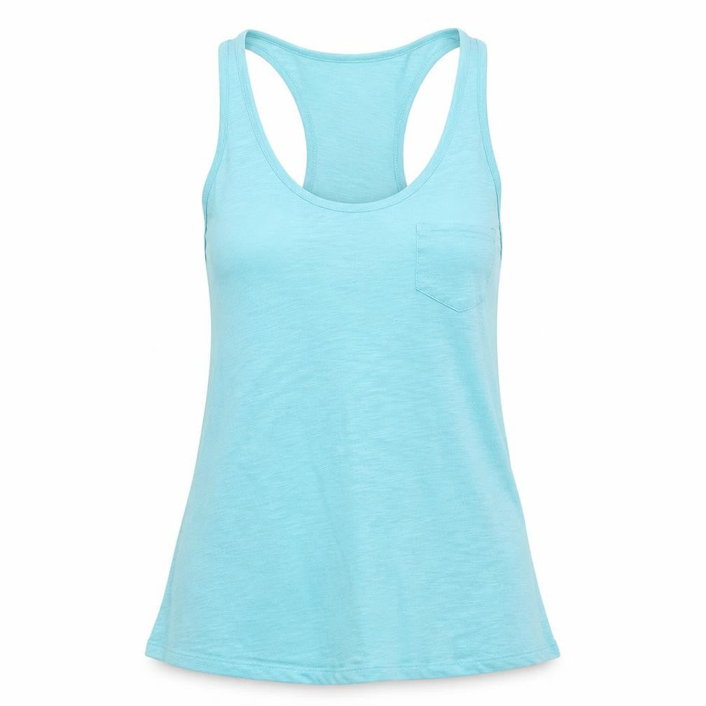 Womens UK Size XS Gap Blue 100% Cotton Tank