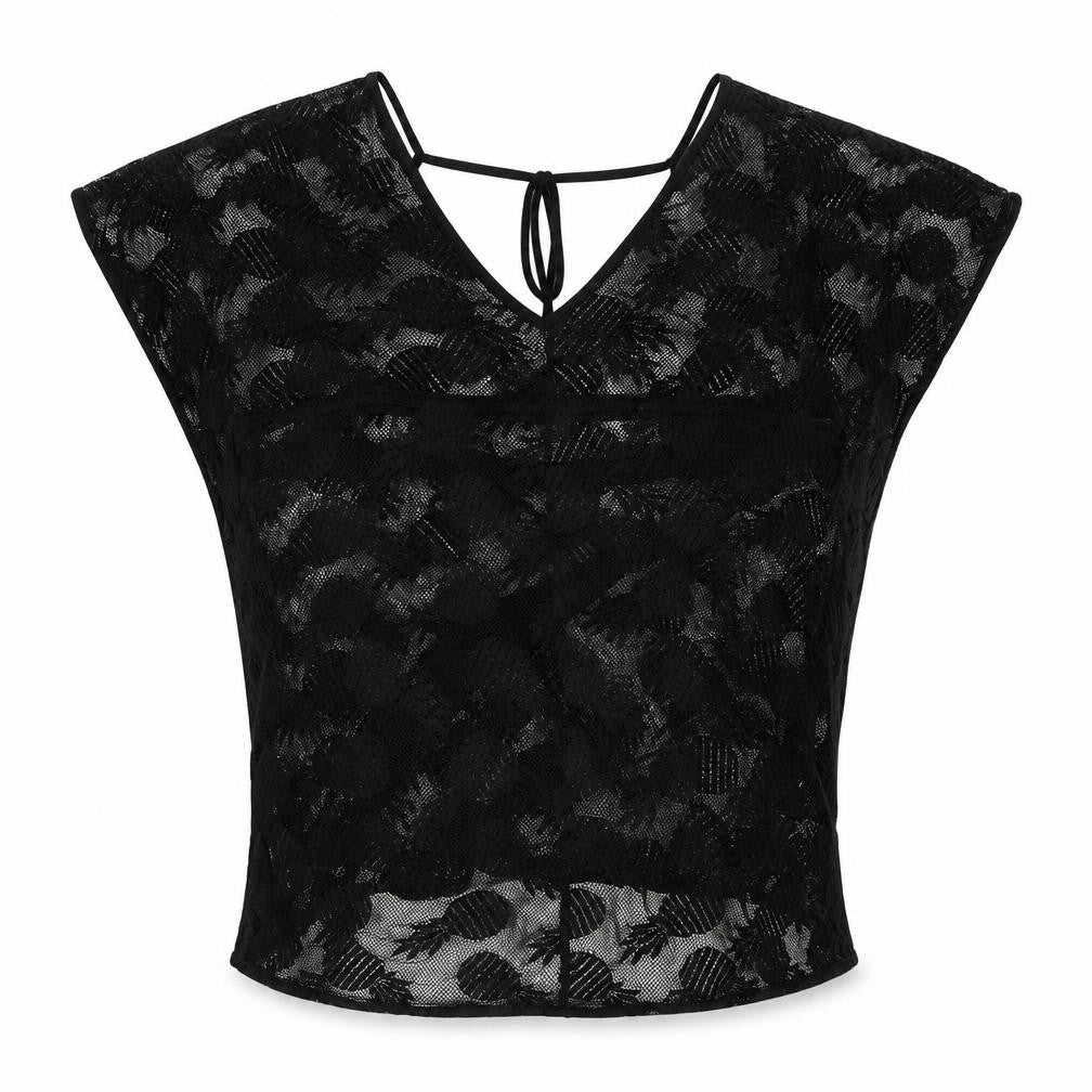 SoulCal & Co Women's Black Lace Camisole Blouse, Size 12