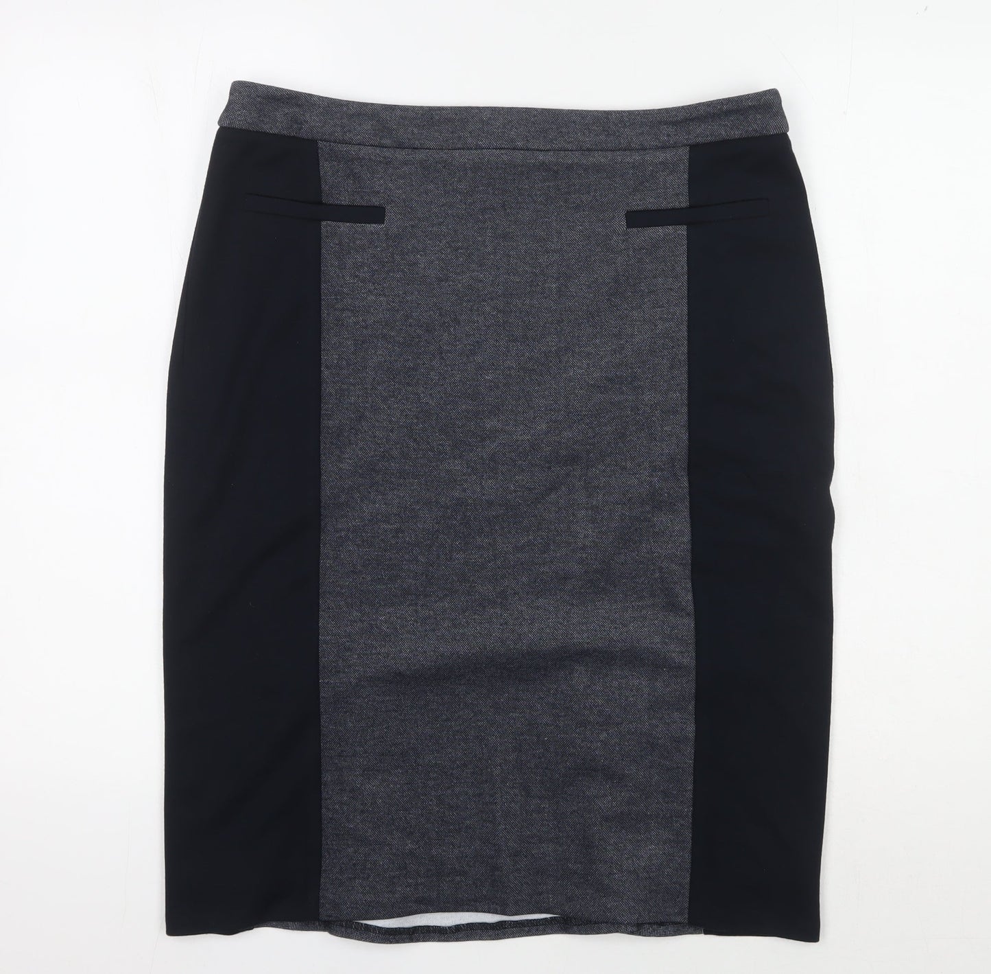 Viyella Women's Grey Pencil Skirt, Size 12, Business Casual