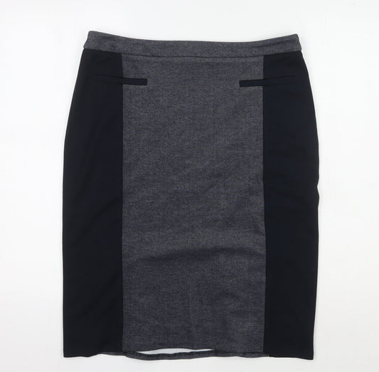 Viyella Women's Grey Pencil Skirt, Size 12, Business Casual