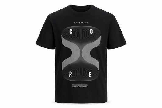 Mens UK Size M JACK & JONES Black  Cotton T-Shirt