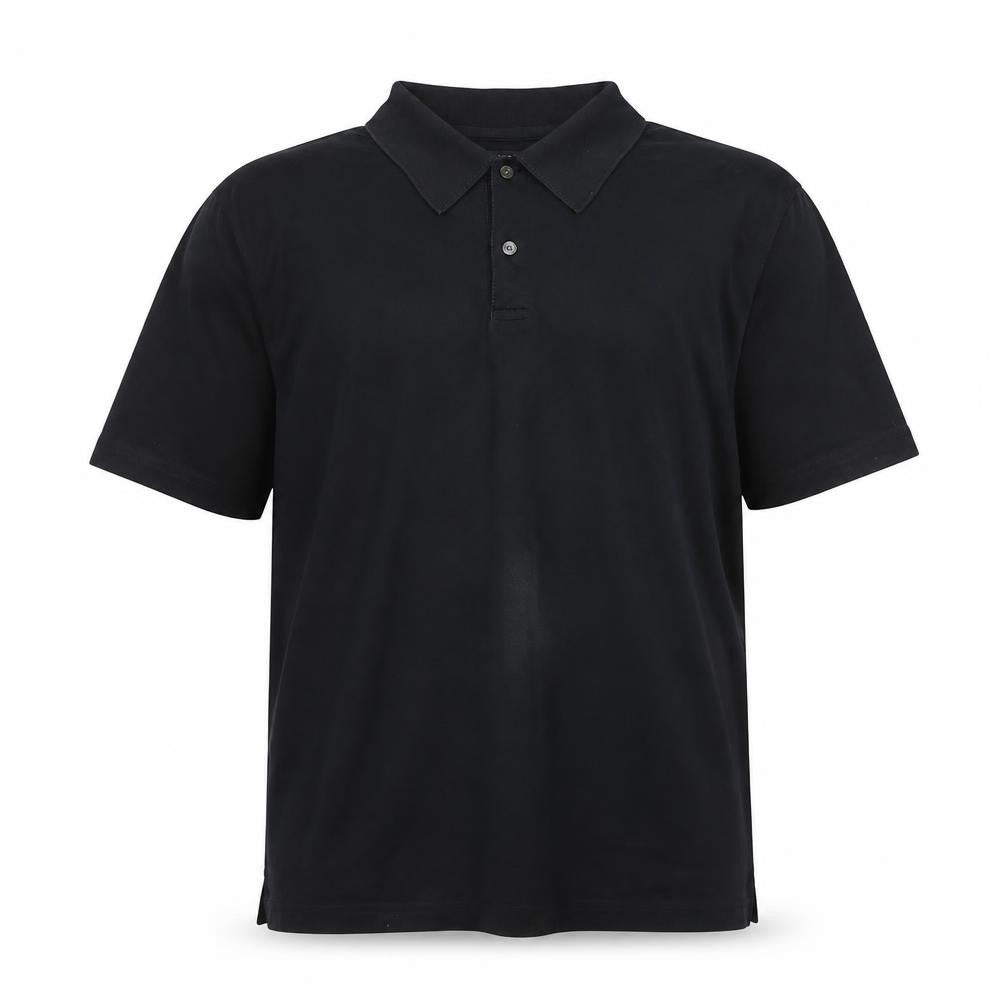Jaeger Men's Black Polo Shirt - L, Collared & Buttoned
