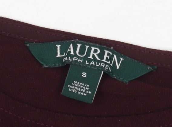 Lauren Ralph Lauren Women's Red 3/4 Sleeve Blouse