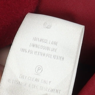 Eastex Women's Red Wool Overcoat Size 12