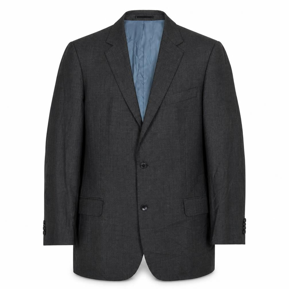 Mens 46 Chest Regular T.M.Lewin Grey Two-Button Suit Jacket