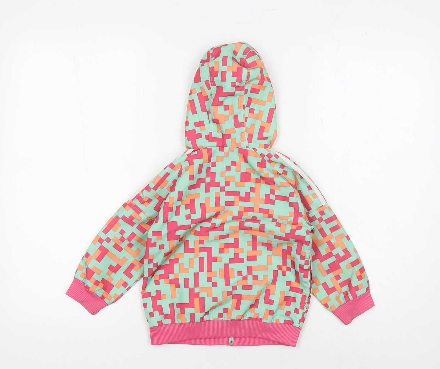 Adidas Girls Multicoloured Hooded Jacket 18-24 Months