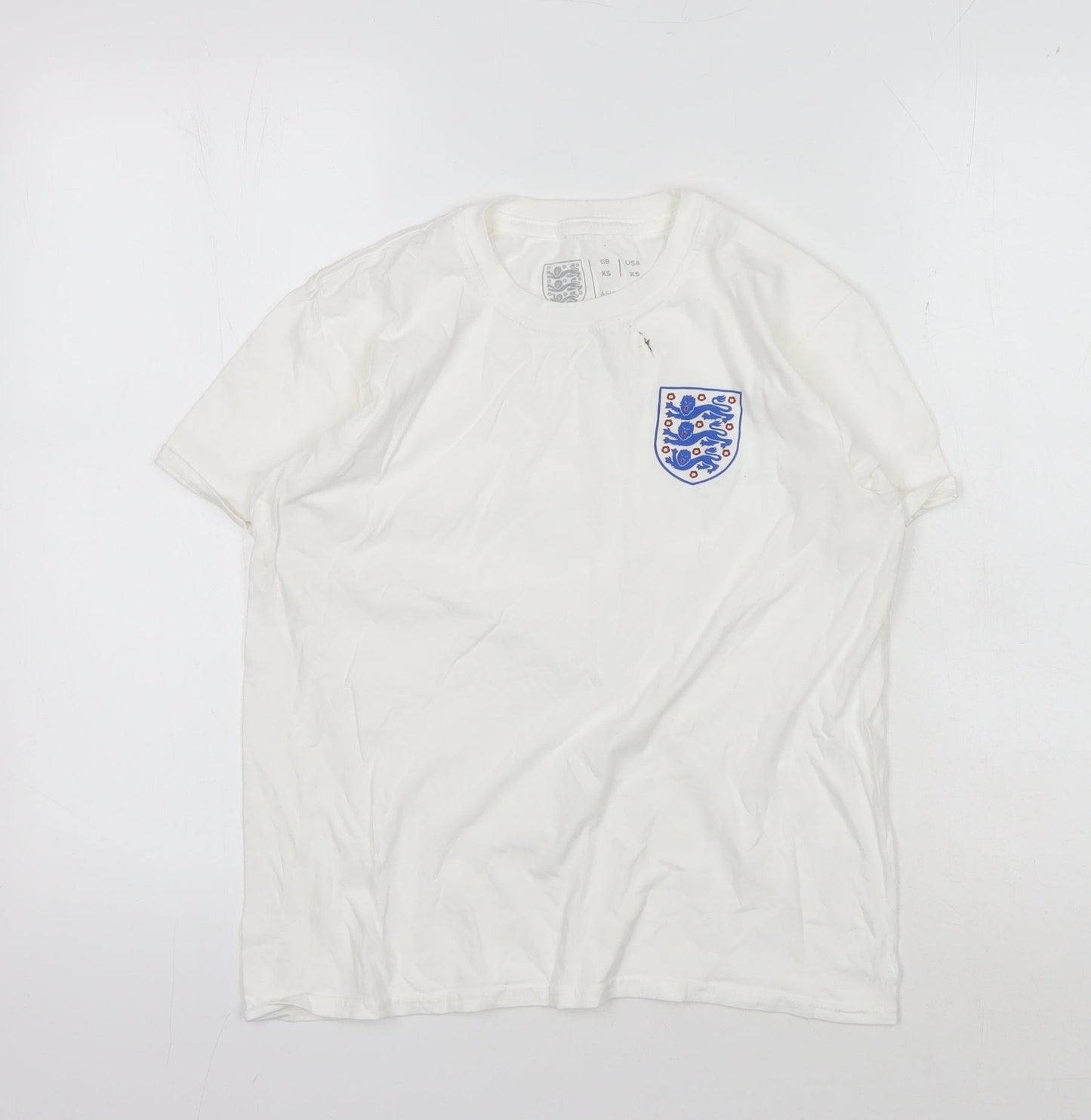 Football Association White XS T-Shirt Unisex Cotton Classic