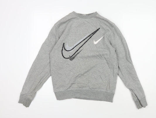 Nike Men's Grey XS Graphic Pullover Sweatshirt
