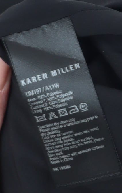Karen Millen Women's Black Bodycon Dress Size 6