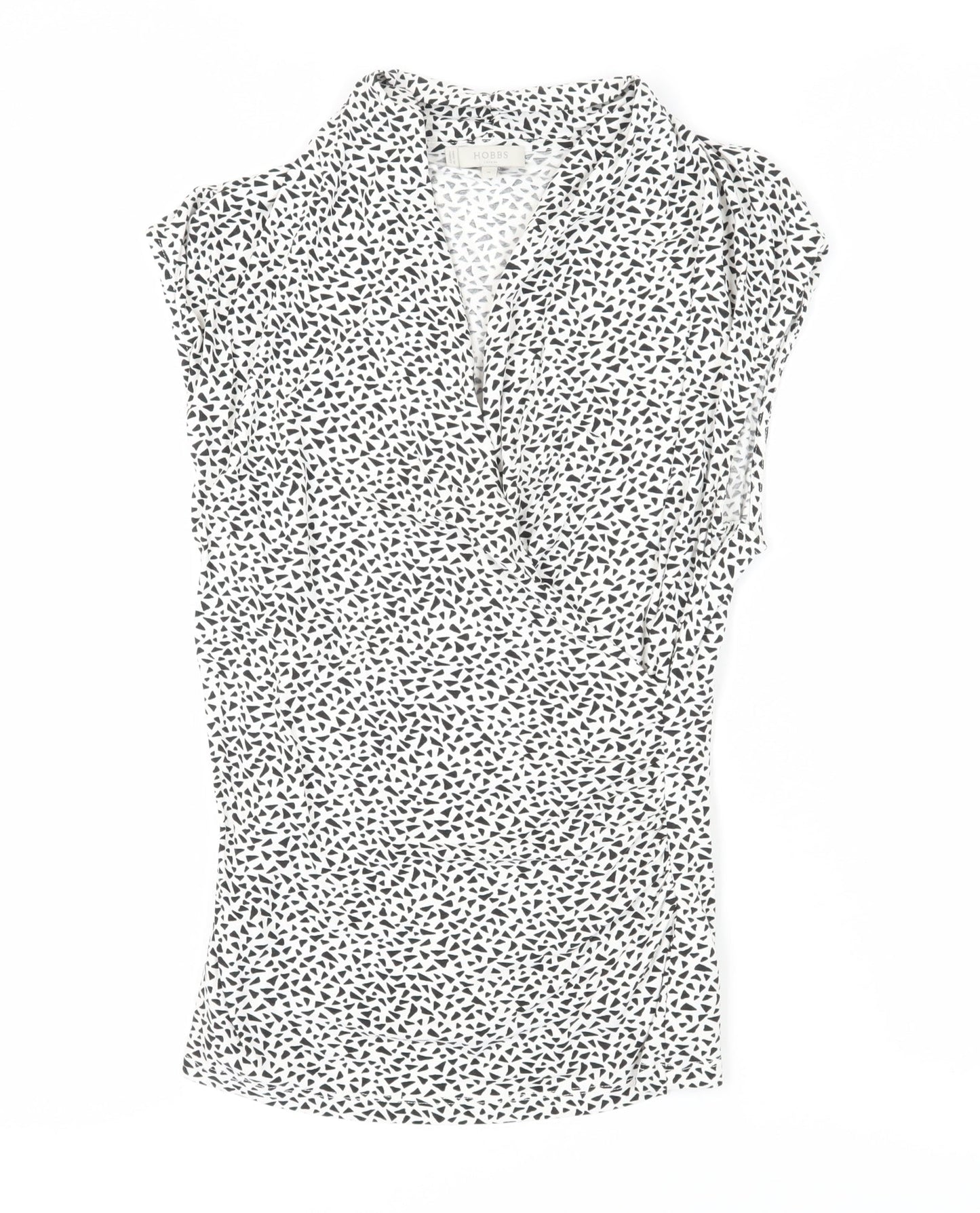 Hobbs Women's White Wrap Blouse M