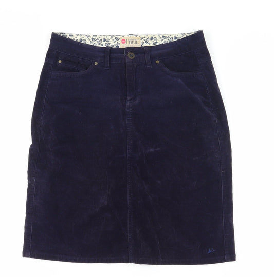 Faithful and True Blue Corduroy Pencil Skirt Size 10