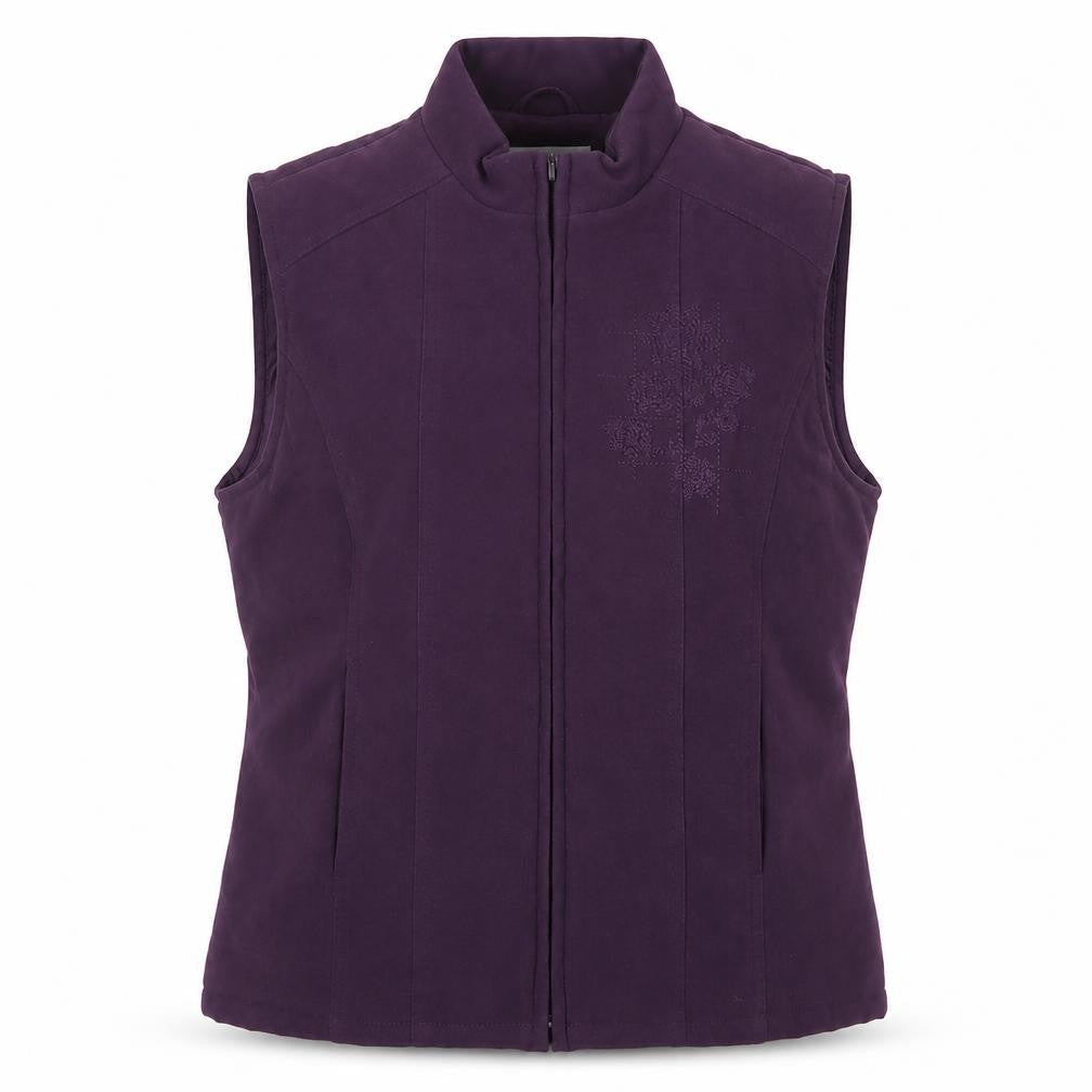 EWM Women's Purple Sleeveless Waistcoat Size S