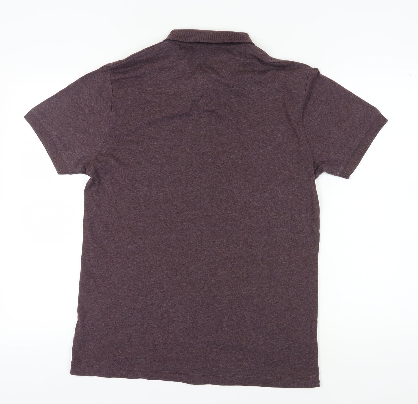 French Connection Men's Purple Polo Shirt L